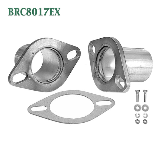 BRC8017EX 2 1/2" 2.5" ID QuickFix Exhaust Oval Flange Repair Pipe Kit Gasket