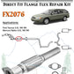 FX2076 Semi Direct Fit Exhaust Flange Repair Flex Pipe Replacement Kit With Gasket