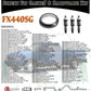 FX440SG 2 1/4" ID Exhaust Donut Gasket & Manifold Stud Spring Bolt Hardware Repair Kit