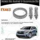 FX463 2 9/32" ID Exhaust Donut Gasket & Spring Bolts Stud Nut Hardware Kit