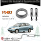 FX483 2" ID Exhaust Donut Gasket & Spring Bolts Stud Nut Hardware Repair Kit