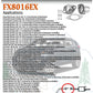 FX8016EX 2 1/4 "ID Universal QuickFix Exhaust Oval Flange Repair Pipe Kit Gasket