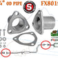 FX8019 2 1/4" OD Universal QuickFix Exhaust Triangle Flange Repair Pipe Kit