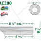 JAC200 2" - 2 1/16" Chrome Angle Cut Cowboy Exhaust Tip 2 1/4" 2.25" Outlet / 9" Long