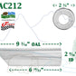 JAC212 2 1/2" 2.5" Chrome Angle Cut Cowboy Exhaust Tip 2 3/4" 2.75" Outlet / 9" Long