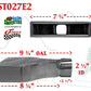 JST027E2 2.5" Black Chrome Rectangle Camaro Exhaust Tip 2 1/2" Inlet / 10" Long