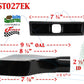 JST027EK 2.5" Black Rectangle Camaro Corvette Exhaust Tip 2 1/2" Inlet 10" Long