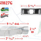 JST027G 2.5" Stainless Rectangle Camaro Exhaust Tip 2 1/2" Inlet 6" Wide 9" Long