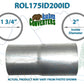 ROL175ID200ID 548503 1 3/4” ID to 2” ID Universal Exhaust Pipe to Pipe Adapter Reducer