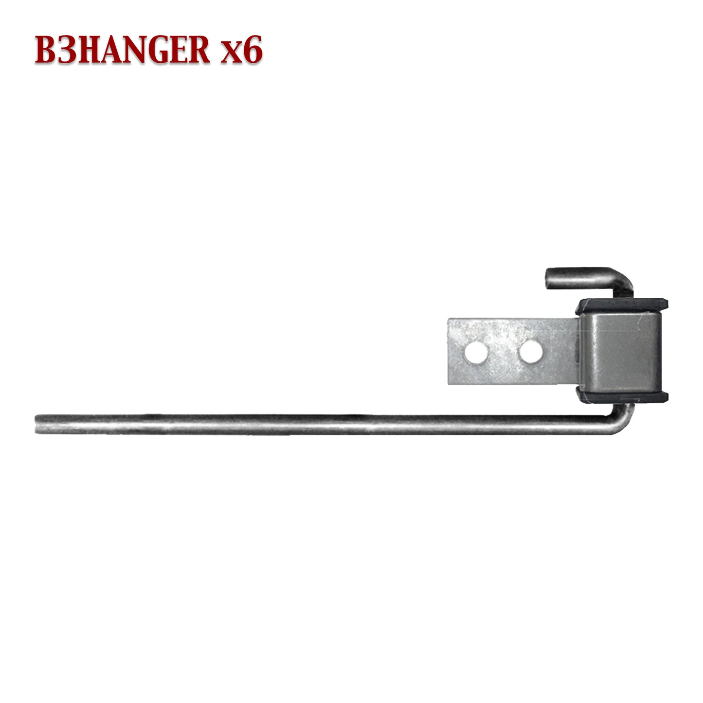 B3HANGER Exhaust Hanger Southern J Hook 5/16" 90º Rod 8" w/ Rubber Grommet