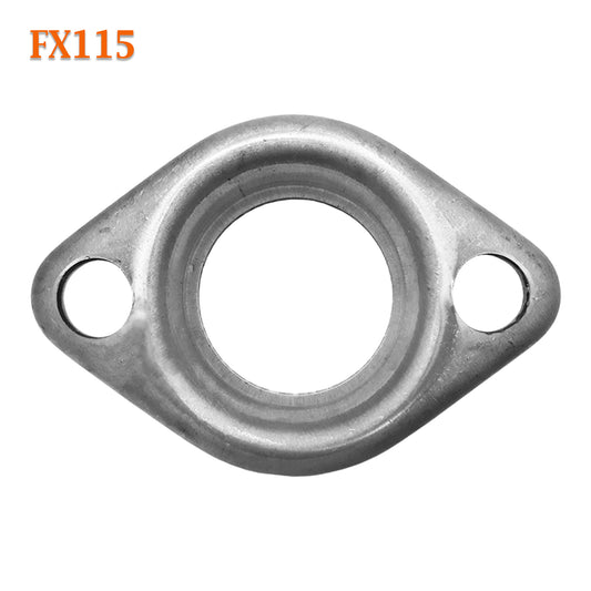 FX115 2" ID Exhaust Flange Formed Oval Mild Steel Repair Replacement