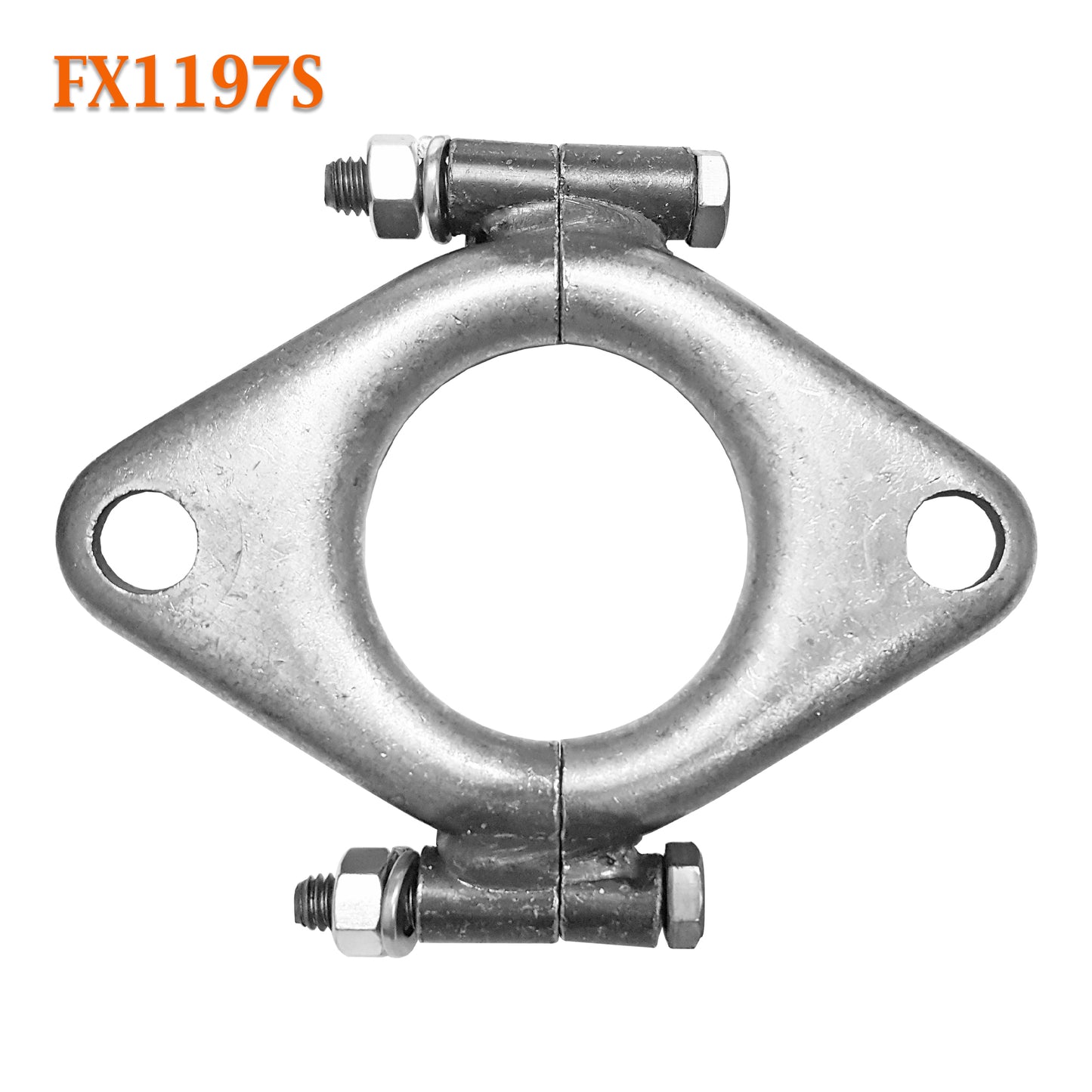 FX1197S 2" ID Exhaust Flange Manifold Formed Oval Side Split Repair Replacement