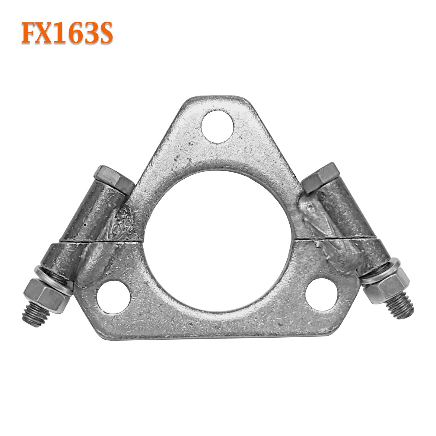 FX163S 1 7/8" 1.875" ID Exhaust Flange Flat Triangle Split Repair Replacement