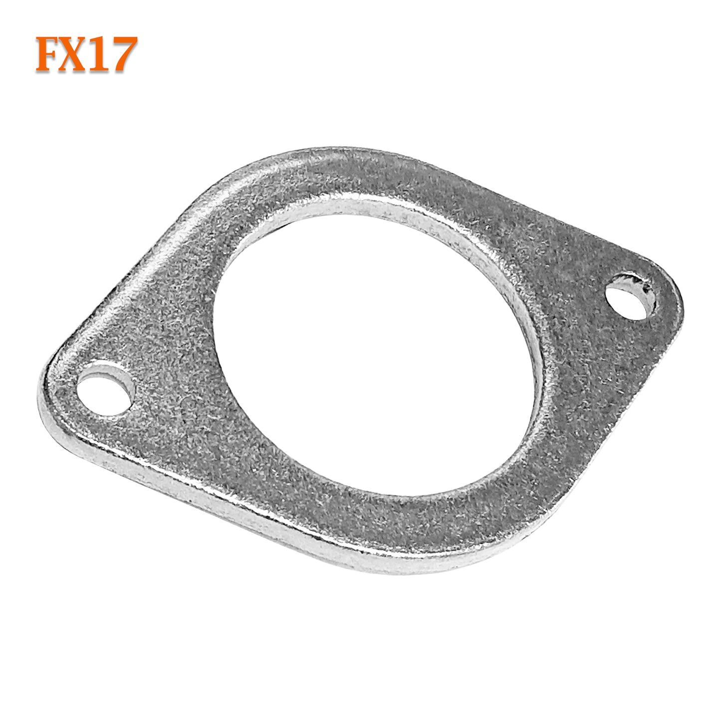 FX17 3" ID Flat Oval Two Bolt Exhaust Flange Repair Replacement Fits 3" Pipe