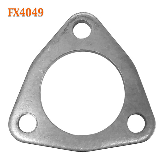 FX4049 2 1/4" 2.25" ID Triangle Exhaust Flat Flange For 2" OD Flared Y Pipe