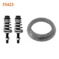 FX423 2" ID Exhaust Donut Gasket & Spring Bolt Stud Nut Hardware Repair Kit