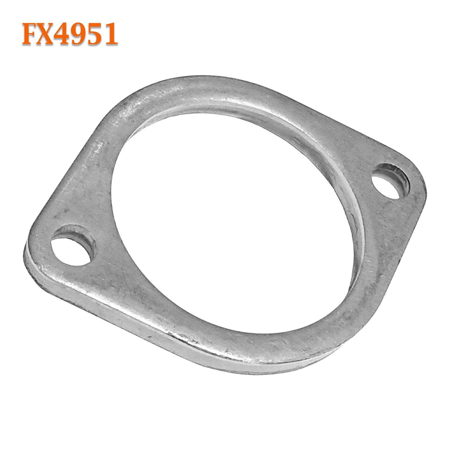 FX4951 3" ID Flat Oval Two Bolt Exhaust Flange Repair Replacement Fits 3" Pipe