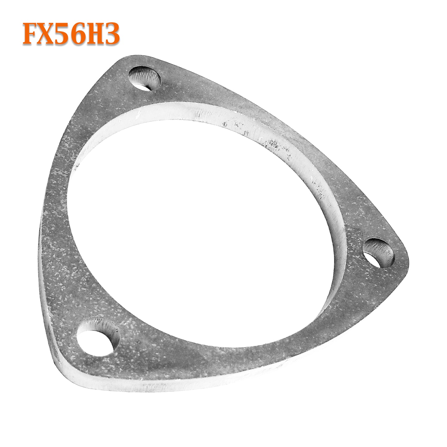 FX56H3 3 1/2" ID Flat Triangle Three Bolt Exhaust Flange For 3.5" Pipe
