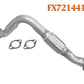 FX7214412 Direct Fit Exhaust Flange Repair Flex Pipe Replacement Kit Focus DOHC