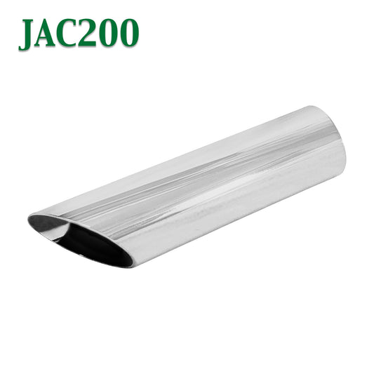JAC200 2" - 2 1/16" Chrome Angle Cut Cowboy Exhaust Tip 2 1/4" 2.25" Outlet / 9" Long