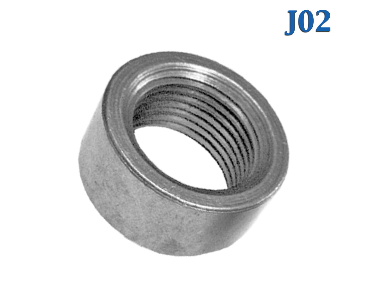JO2 Mild Steel 1/2" Tall O2 Oxygen Sensor Bung Port Boss Nut Fitting 18mm