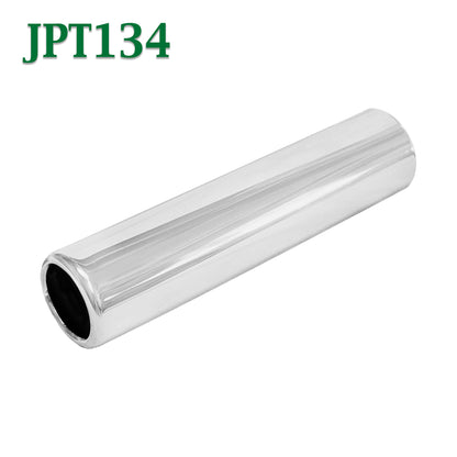 JPT134 1.75" Chrome Round Pencil Exhaust Tip 1 3/4 Inlet / 2" Outlet / 8" Long
