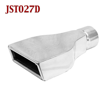 JST027D 2.5" Stainless Rectangle Camaro Exhaust Tip 2 1/2" Inlet 6" Wide 9" Long