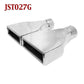 JST027G 2.5" Stainless Rectangle Camaro Exhaust Tip 2 1/2" Inlet 6" Wide 9" Long