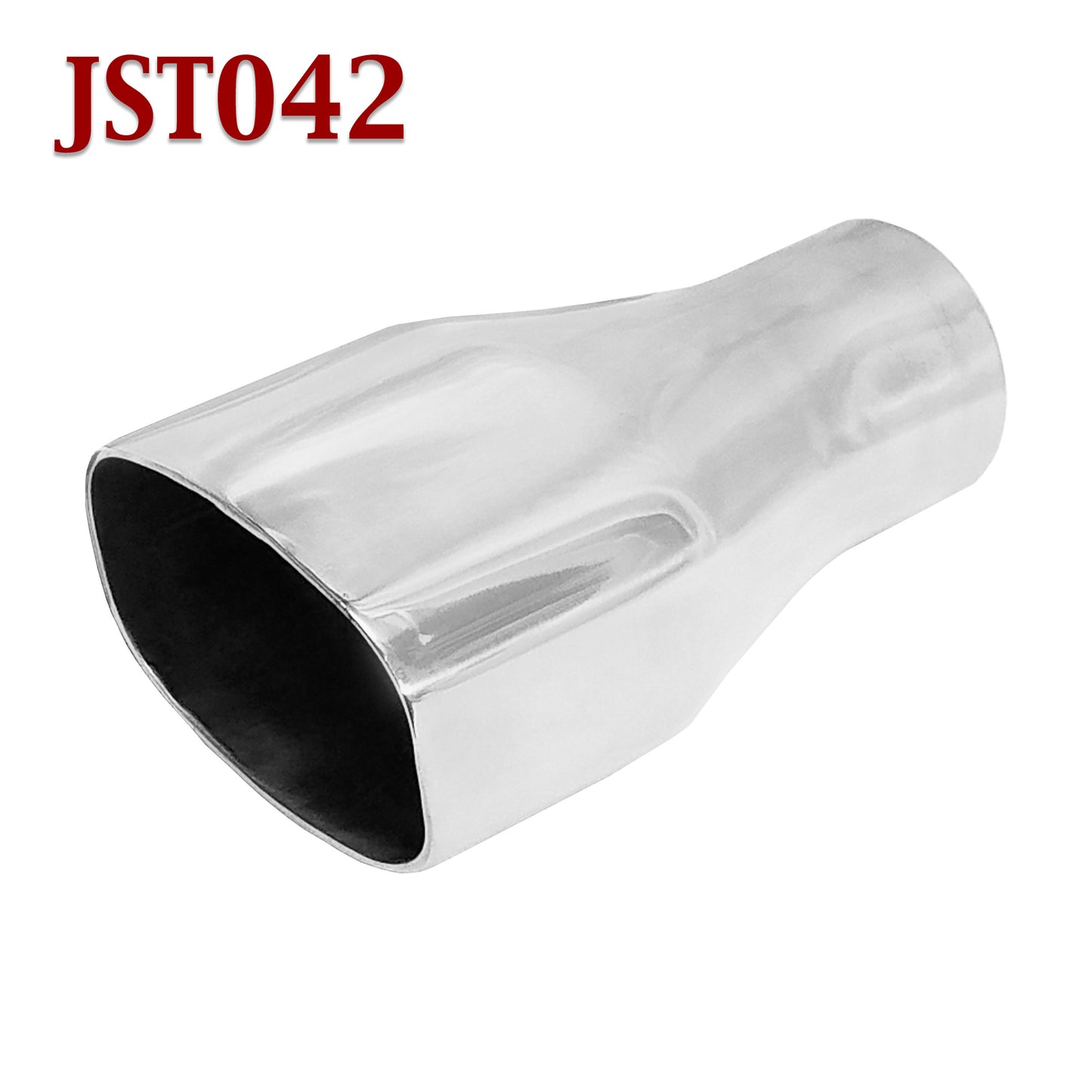 JST042 2.25" Stainless Square Exhaust Tip 2 1/4" Inlet / 3"x4" Outlet / 7" Long