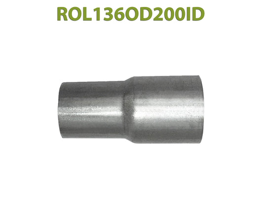 ROL136OD200ID 548508 1 13/16” OD to 2” ID Universal Exhaust Component to Pipe Adapter Reducer