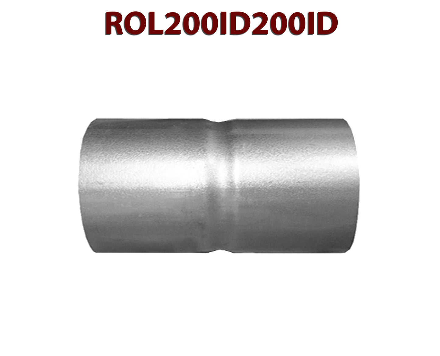 ROL200ID200ID 548504 2” ID to 2” ID Universal Exhaust Pipe to Pipe Coupling Connector