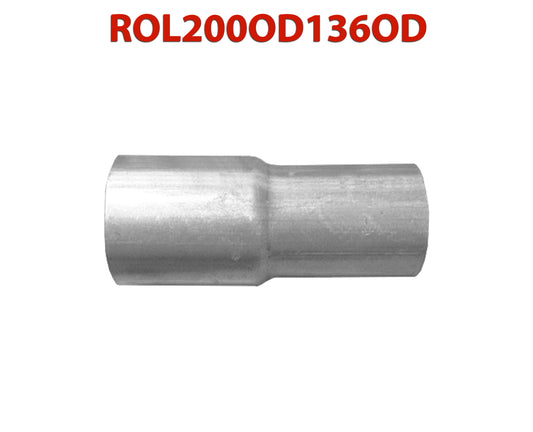 ROL200OD136OD 617576 2” OD to 1 13/16” OD Universal Exhaust Component to Component Adapter Reducer