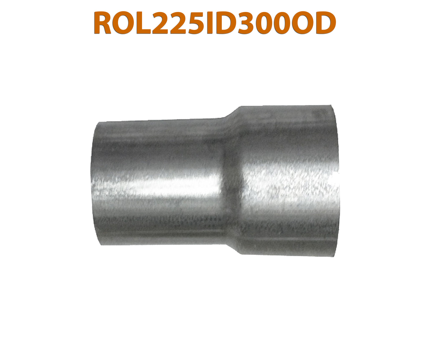 ROL225ID300OD 617573 2 1/4" ID to 3" OD Universal Exhaust Pipe to Component Adapter Reducer