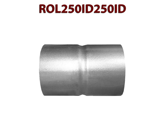 ROL250ID250ID 548513 2 1/2” ID to 2 1/2” ID Universal Exhaust Pipe to Pipe Coupling Connector