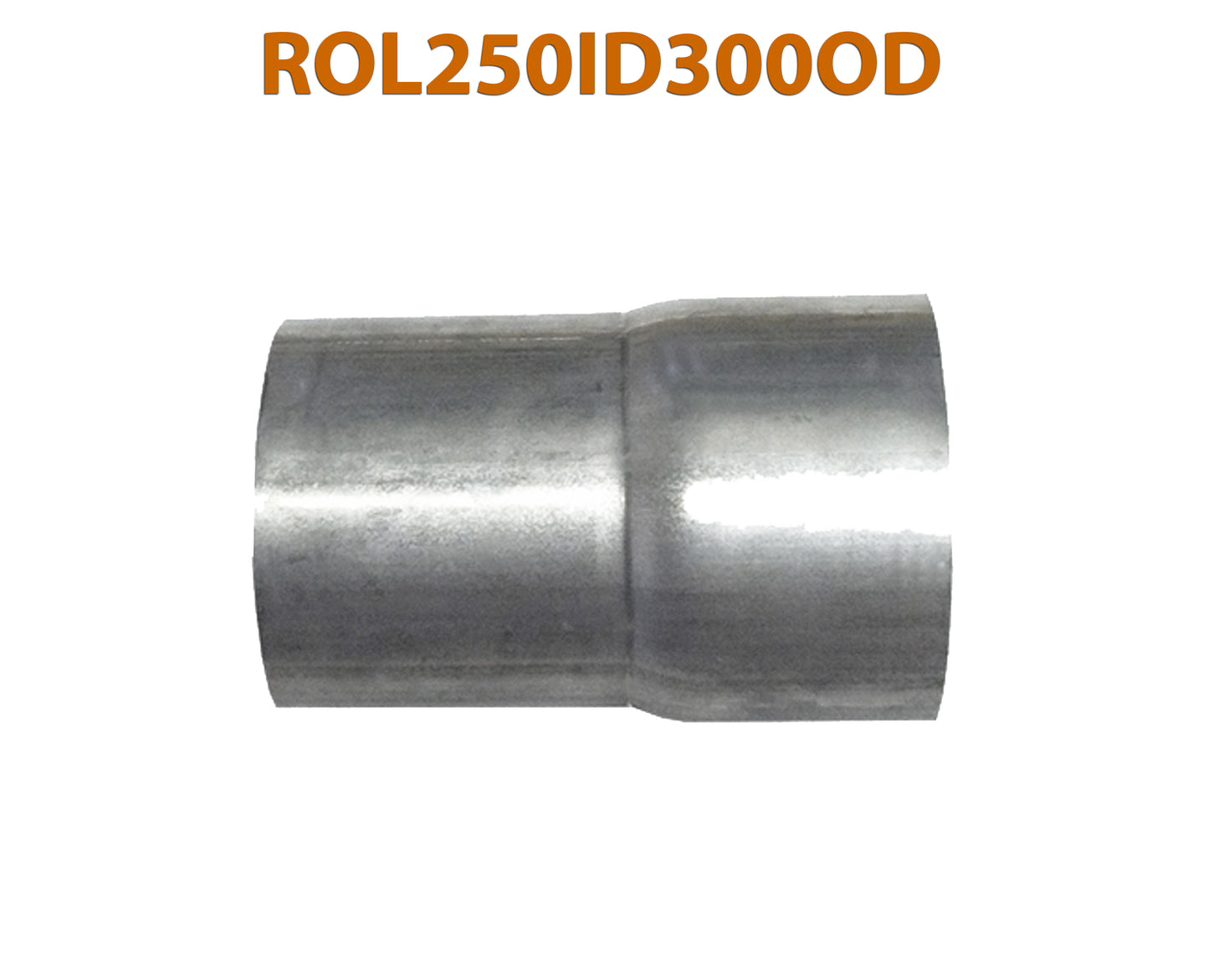 ROL250ID300OD 548583 2 1/2" ID to 3" OD Universal Exhaust Pipe to Component Adapter Reducer