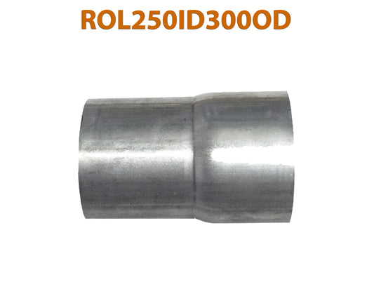 ROL250ID300OD 548583 2 1/2" ID to 3" OD Universal Exhaust Pipe to Component Adapter Reducer