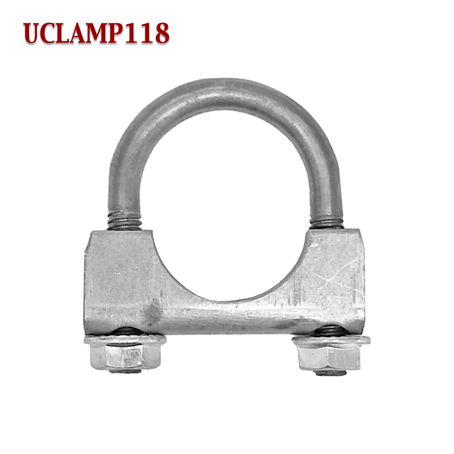1 1/8" Exhaust Muffler Clamp U-Bolt Saddle Style For 1.125" Pipe