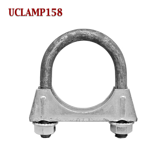 1 5/8" Exhaust Muffler Clamp U-Bolt Saddle Style For 1.625" Pipe